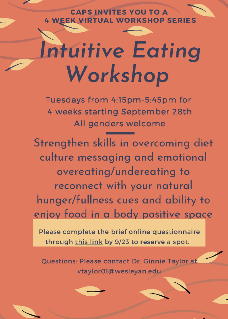 Intuitive Eating Fall 2021